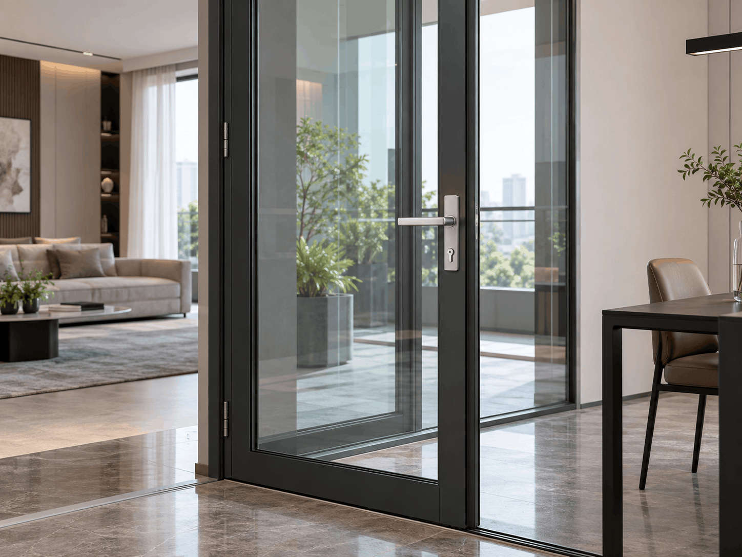 Khóa cửa nhôm kính Hafele